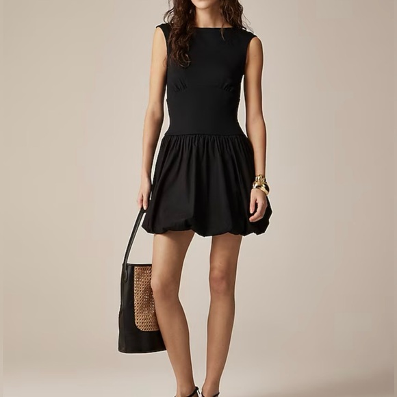 NWT J Crew Women's Bubble Hem Mixy Dress - Picture 1 of 16